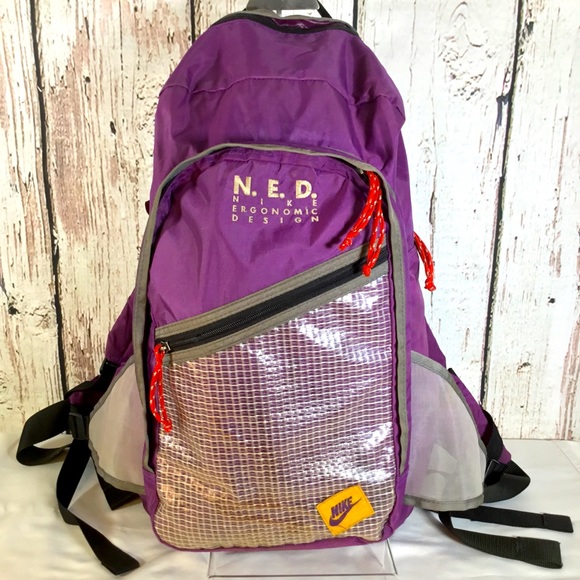 Nike Other - 🎉HP🎉 Vintage 90s Nike Ergonomic Design N.E.D. Backpack RARE HTF Retro Purple